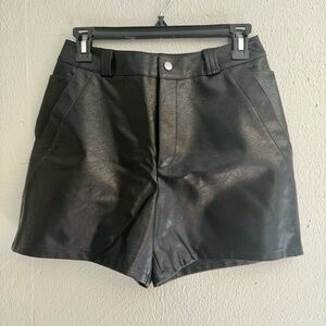 Versona Faux Leather Shorts
